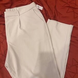 Extra High-Waisted Relaxed Slim Taylor Pants XXL Tall | Silver Gray